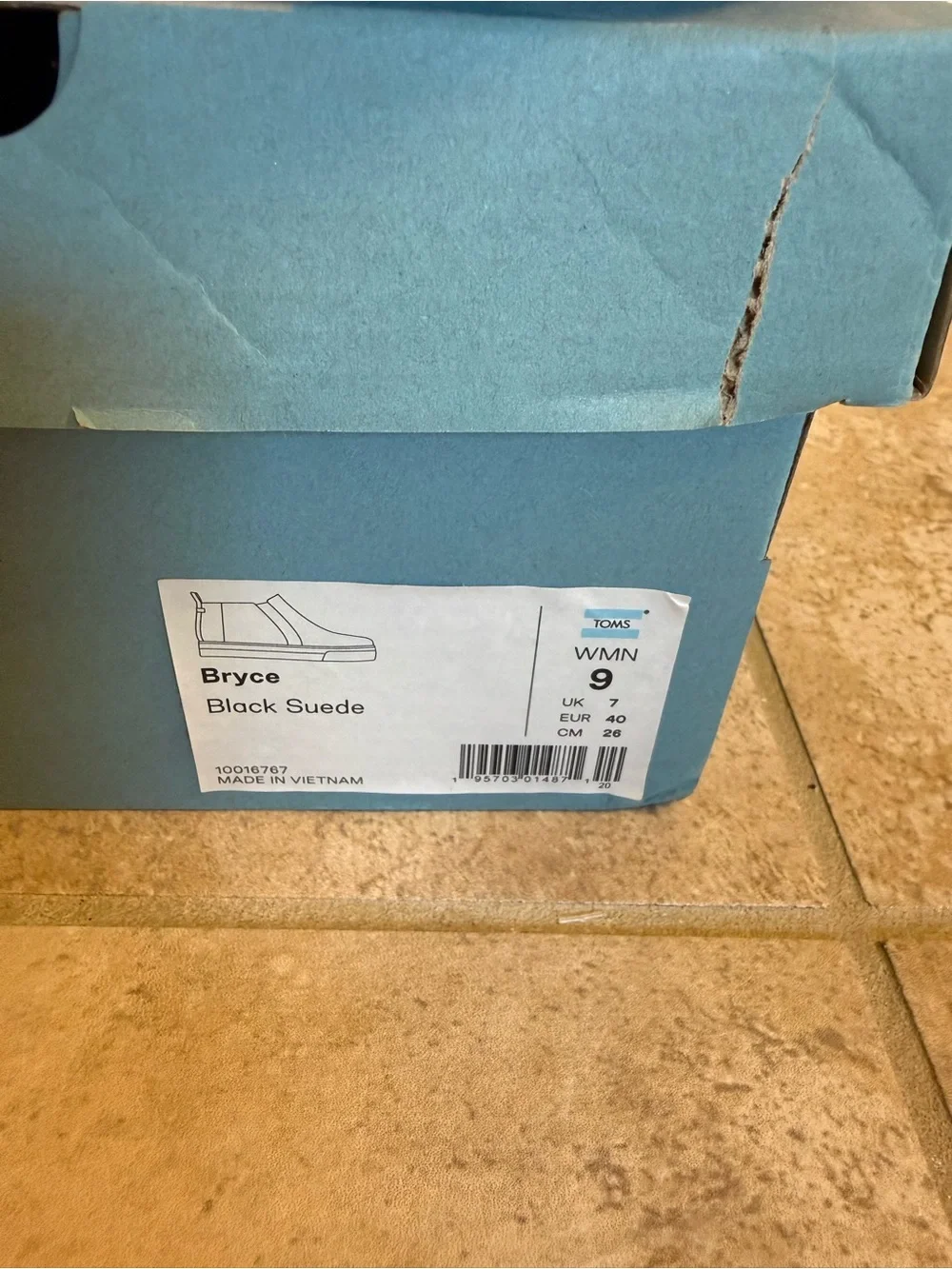 TOMS Women's Bryce High Top Slip-On Sneakers sz 9